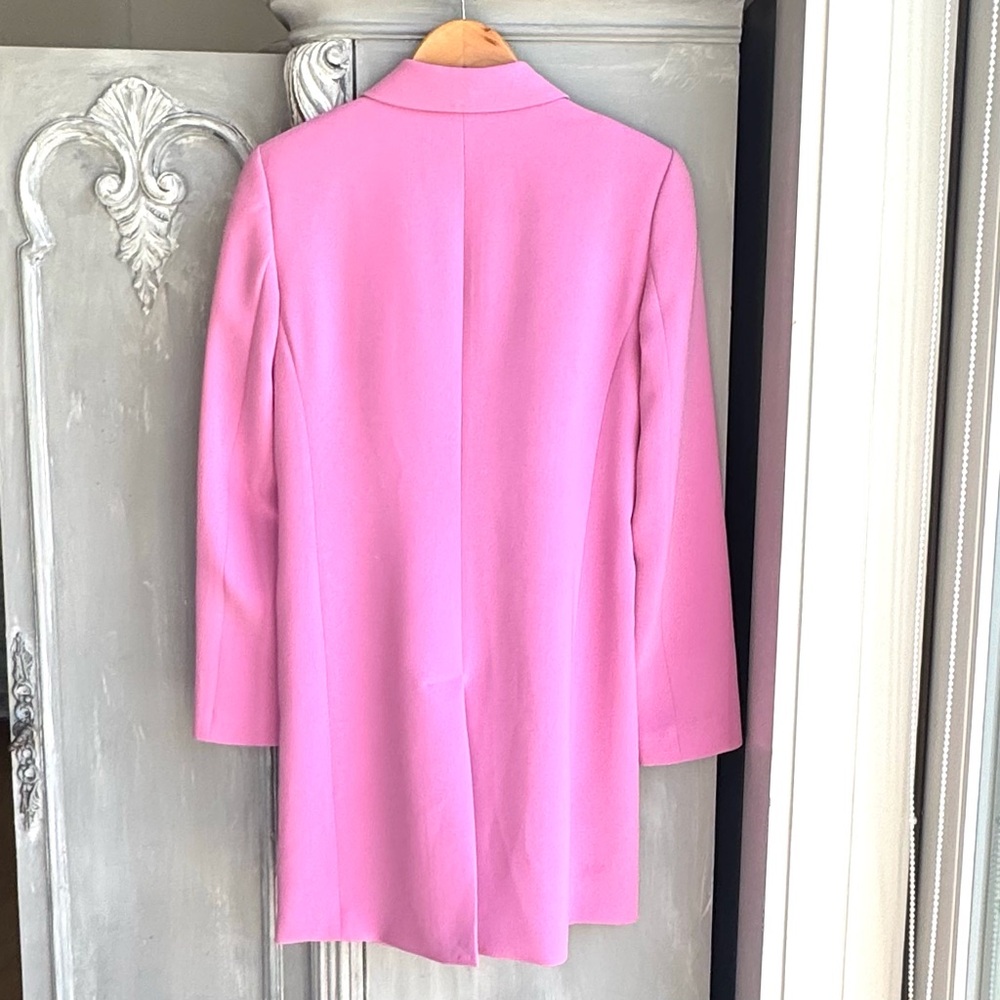 Judith & Charles Rae Pink Longline Blazer Dress Jacket Size 8 Made Canada $675 - Picture 3 of 15